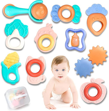 RATTLES AND TEETHERS FOR BABIES 10 PIECES